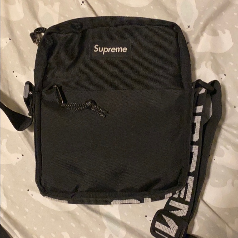 Black supreme SS18 shoulder bag